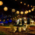 10 120V 9.83FT TIGOMOOV White Nylon Lantern String Lights, Plug in, White Wire, Waterproof Indoor Outdoor Hanging Fairy
