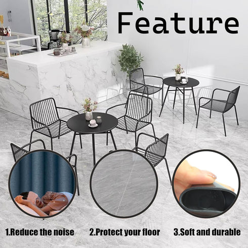 bociloy 16Pcs 7/16 Inch 11mm 12mm) Round Chair Leg Caps, Flexible Rubber Tips Cover Furniture Foot Protectors Floor