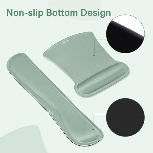 MOSISO Keyboard Mouse Pad Set, Large Gaming Mouse Pad & Wrist Rest, Ergonomic Non-Slip Mousepad with Memory Foam