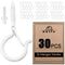 ADIIL 30 PCS Q Hanger Hooks with Safety Buckle, Windproof Screw Hooks