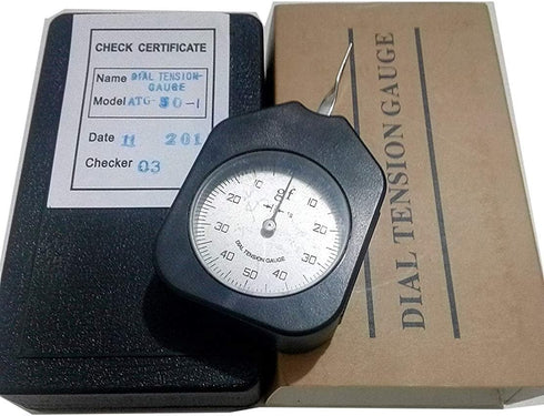 Dial Tension Meter Gauge Tester 50G, Single Pointer Tensionmeter Gram Force Meter