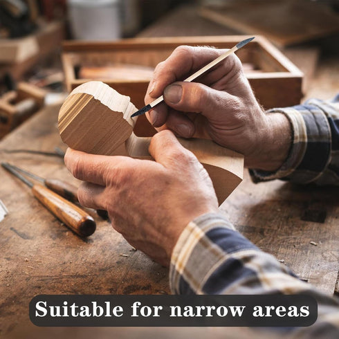 50 Pcs Sanding Sticks, Double End Matchsticks Sanding Twigs for Tight Spaces Plastic Models Wood, 120/280 Grit