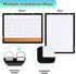 Monthly Calendar Whiteboard 24"x18", Magnetic Dry Erase Cork Board Combination for Office Kitchen Planning