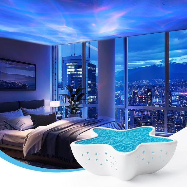 AmmToo Northern Lights Projector, Ocean Wave Shower Light Projector Light for Bathroom