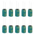 PATIKIL 450V 22uF Electrolytic Capacitors, 10Pcs High Frequency Aluminum Capacitors for TV, LCD Monitor, Green