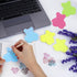 Cute Dog Sticky Notes with Paper Clips, 210 Sheets Cartoon Animal Self-Stick Notes - Index Tabs Dog Shape Memo Pads, 7