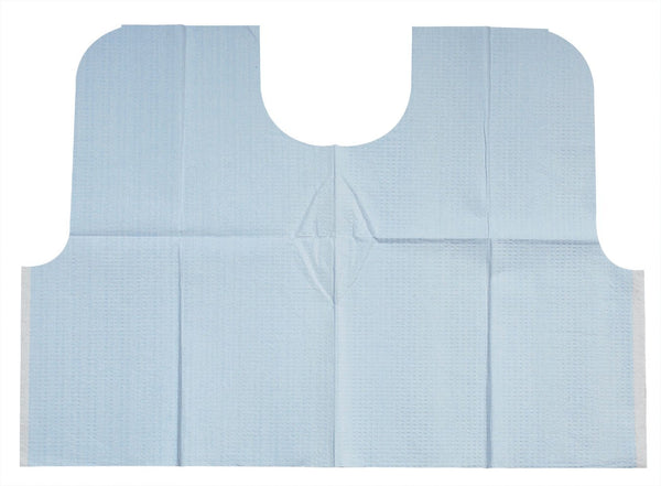 Tidi Products, LLC Tidi Products LLC 917493 Prophy Bib X-Large 29"x42" Blue 50/Cs