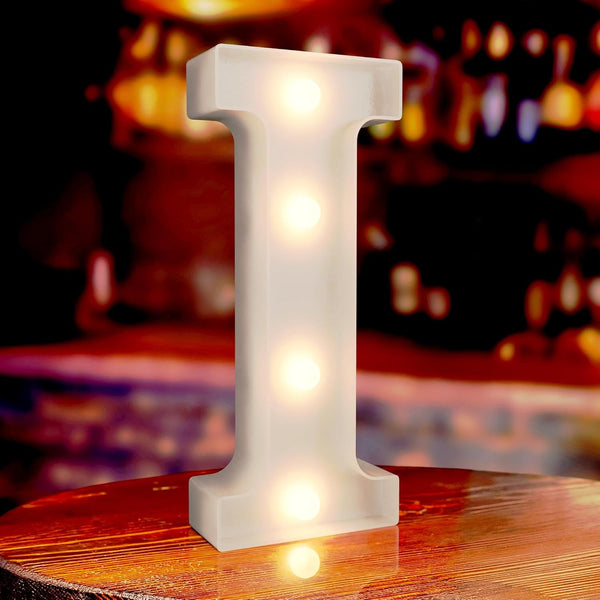 isthKUBW Marquee Letters I, Led Letter Lights, 26 Alphabet Battery Powered LED Light