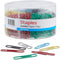 Staples 480109 Jumbo Vinyl Coated Paper Clips, Smooth 500/Tub