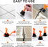 Generic 50 Sets 1/16 Inch Reusable Tile Leveling System Kit with Wrench, Tile Spacers and Leveling Clips, Anti-Lippage