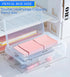 Double Layer Large Capacity Pencil Box,Plastic Translucent Pencil Box, Hard Pencil Cases with Snap-Tight Lid for Pens, Pencils, School Supplies,Office Supplies, 1 Pack
