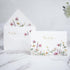 50 PACK 4x6 ponatia Floral Thank You Cards With Envelopes - Gold Foil Wildflower Greeting Cards With Adhesive Envelopes