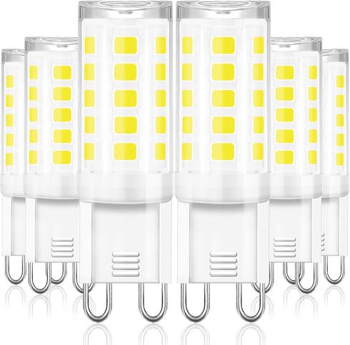 winshine G9 LED Bulb T4 Chandelier Light Bulbs 5000K Daylight, 4W (40W