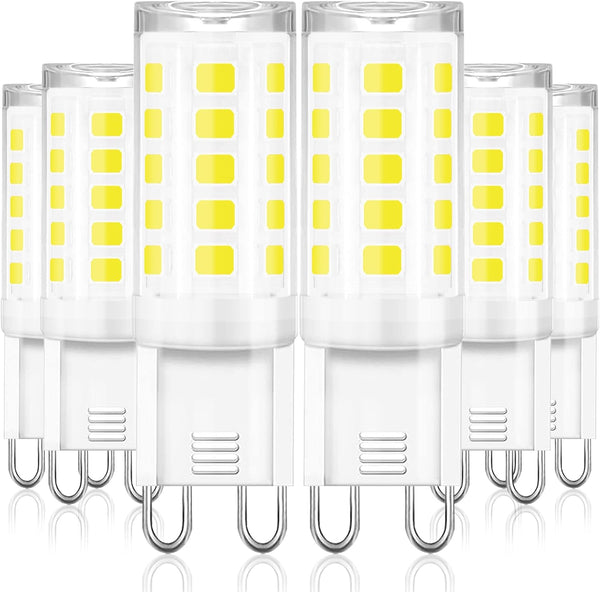 winshine G9 LED Bulb T4 Chandelier Light Bulbs 5000K Daylight, 4W (40W