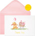 Crisky Baby Shower Girl Thank You Cards with Envelopes 50 Pack Pink