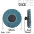 9Pcs 2 inch Flap Disc Zirconia Alumina Quick Change Sanding Discs Flat Roll Lock Disc with 1Pc Disc Pad Holder for Rotary Tools Die Grinder, T27 120Grit Flap Wheel Grinding Disc