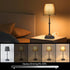 Dimmable 6000mA LED Cordless Grey Table Lamp Portable Desk Lamp Battery Powered Touch Control Table Lamp Dining