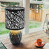 5.58,High:5.5,Fitter:1.65,E27 UKCOCO Black Metal Lamp Shade: Small Lamp Shade Drum Lampshade Replacement with Hollow