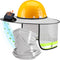 Floraltop 1 Set Solar Fan Sun Shade for Hard Hat Full Brim Neck