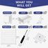 Nafenai Pegboard Combination Wall Organizer Kit, 2 Pieces with 11 Accessories, White Peg Board for Home Office