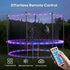 66FT 200LED 1800mAh IP67 8 ICRGB Trampoline Lights, Solar Rope Lights Outdoor, Waterproof, Solar Power Outdoor Light