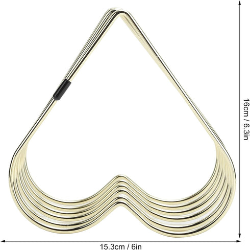 Estink Desk Book Storage Rack, 5 Slot Heart Shaped Shelf for Office File Organizer, Home Desk Decoration