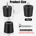 Vin Beauty 16 Pack 3/4" 25/32" Rubber Cutting Board Feet Non Slip Screw On Rubber Feet for Cutting Board with Stainless