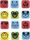 Flipside Student Animal Whiteboard Set Magnetic Eraser, Assorted 12 per