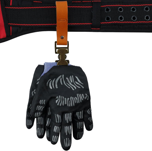 KUNN Heavy Duty Leather Glove Clips, Work Glove Holders, Bronze Clip for Construction