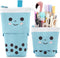 Telescopic Pencil Bag, Pop Up Pen Holder, Stand-up Retractable Organizer for Office Supplies, Great for Holiday Gifts