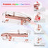 EOOUT Rose Gold Desk Accessories Set, Acrylic Stapler Set, Staple Remover, Phone Holder, Pen Holder