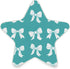 Burbuja Bows on Teal LED Night Light Plug into Wall 0.2W Star-Shaped Nightlight