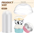 Yiyiring 100 Pack 5oz 5oz 5 Plastic Dessert Cup Lids Dessert Cups Dome Lids Plastic Container Covers for Ounce Parfait