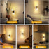 UnbamGlow (2-Pack), Dimmable 3000K 3-Prong Manual Off Slider Night Lights Luxury Gold Aluminum Bubble Acrylic, Warm