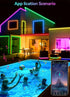 78FT IP67 480LED) WiFi RGB Outdoor Led Strip Lights Waterproof Led Light Strips with Remote &WiFi Music Sync App