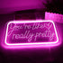 qbanziou 5V You're Like Really Pretty Neon Signs for Wall DecorLED Neon Lights Suitable for Bedroom Wedding Party