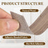 1/2 Inch 26ft uxcell x Wood Veneer Edge Banding, Pre-Glued Flexible Walnut Edging Strips, Iron on with Hot Melt