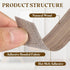 1/2 Inch 13ft uxcell x Wood Veneer Edge Banding, Pre-Glued Flexible Walnut Edging Strips, Iron on with Hot Melt