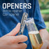 Compact Titanium EDC Pry Bar Multitool with Bottle Opener - Portable Keychain Tool for Outdoor Adventures