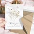 50 46 Pcs Funeral Thank You Cards with Envelopes Message Inside and Matching Stickers - Bulk Watercolor Boho Wildflower
