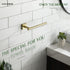 KOKOSIRI Bathroom Towel Bar, Gold Hand Towel Holder, Wall Mount Toilet Kitchen Cabinet Paper Holder, Stainless Steel,
