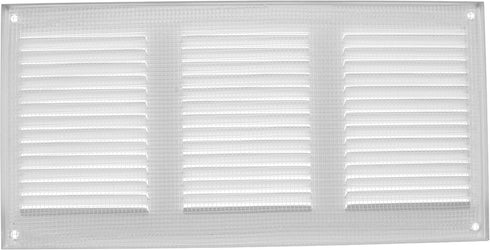 Vent Systems 12'' x 6'' Inch White Air Vent Cover, Metal Air Return Grill with Pest Guard Screen for Home Improvement