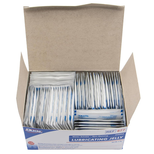877-BX Pack, 3g 144) Dukal Lubricating Jelly Foil Sterile, (Box