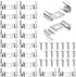 FdcZeyxior T5 Clips Bracket Hanger for Integrated Tube Light Fixture, 20 Pcs Fluorescent