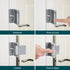 JIADAXIN Protection(Gary-2 Pack) High-Security Reinforced Door Lock Aluminum Privacy Latch for Home and Hotel, Easy