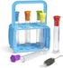 hand2mind Starter Science Test Tube Set, Flat Bottom Test Tubes with Rack, Science Supplies for Kids (Six Tubes)