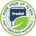 Trodat Printy 4850 Date Stamp, Pocket Sized Self Inking Stamp, Blue and Red Ink