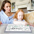 Dry Erase White Board, 16X12in Large Magnetic Desktop Whiteboard with Stand, 8 Markers & 4 Magnets