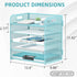 5 Supeasy Trays Paper Organizer Letter Tray with Handle-Mesh Desk File Organizer, Paper Sorter Desk Organizer