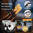 FUANXIEI 33FT G40 10M Bulbs 3 Dimmable Solar Lights Outdoor Waterproof: Shatterproof Patio Lights - Solar Powered